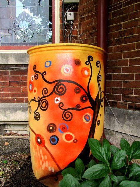 22 Decorative Rain Barrels Ideas Rain Barrel Barrel Water Barrel