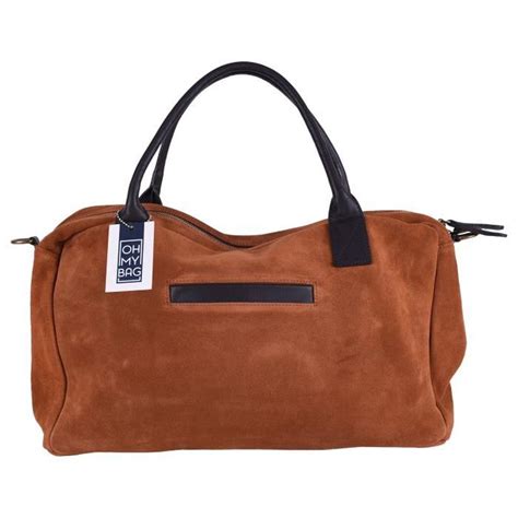 Sac Main Femme En Cuir Nubuck Mod Le Om Ga Caramel Achat Vente