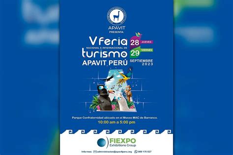 Apavit Realizar La V Feria Nacional E Internacional De Turismo En