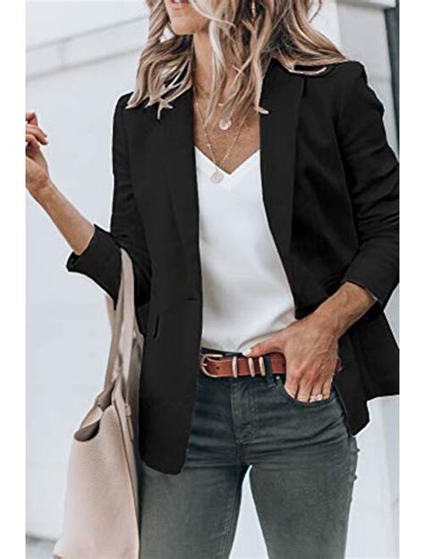 Buy Cicy Bell Women S Casual Blazers Open Front Long Sleeve Work Office