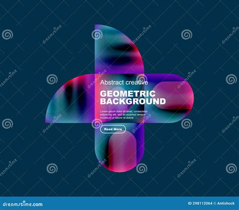 Creative Geometric Abstract Background Design Stock Vector