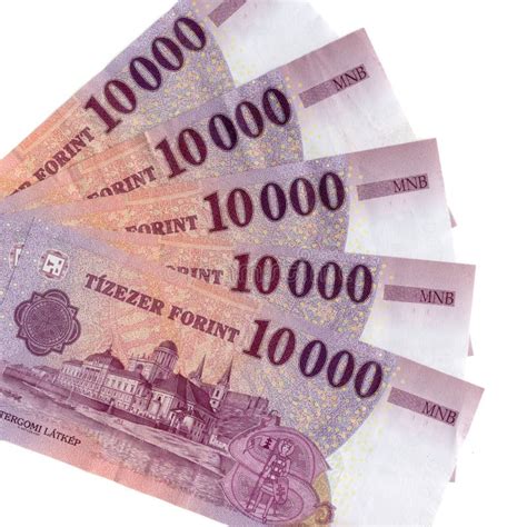 Ungarische Forint Banknoten Stockfoto Bild Von Gutschrift Papier