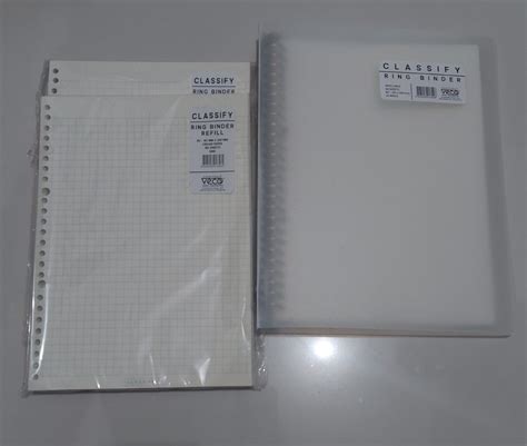 Veco Classify 26 Ring Binder B5 With 60 Sheets With 2 Refill Paper