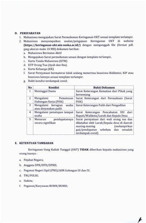 Pengumuman Keringanan Ukt Semester Genap Tahun Ajar