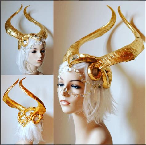 Headdresses Serpentfeathers Horns Costume Headpiece Diy Cosplay Horns