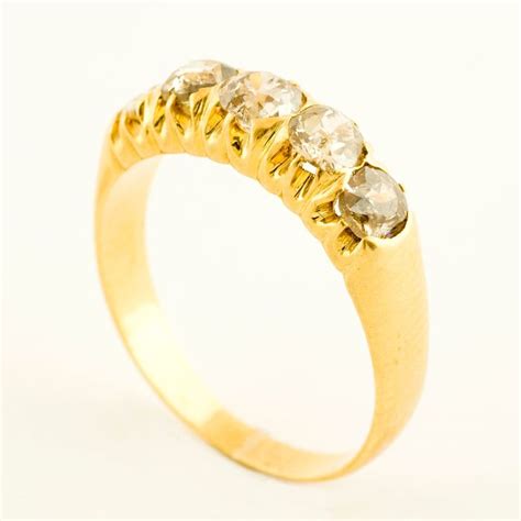 Certificado I G E Kt Yellow Gold Ring Ct Catawiki