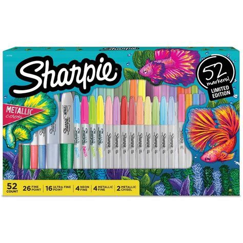 52 Count Sharpie Permanent Markers Limited Edition Holiday 2022 Set