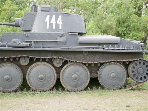 Tanque De Luz Czechoslovak De La Segunda Guerra Mundial Que Estaba En