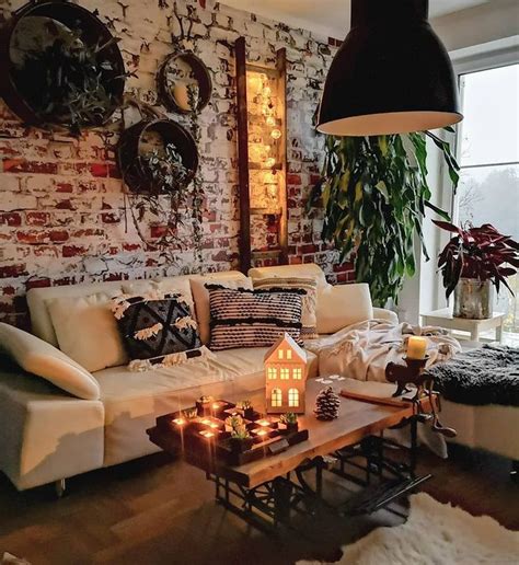 Pin By Martyna On Architektura Wn Trz Boho Living Room Industrial