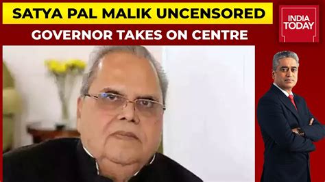 Meghalaya Governor Satya Pal Malik Takes On Centre On Farm Laws News