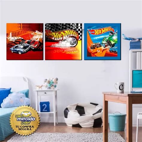 Cuadros Decorativos Infantiles Autos Carreras Hot Wheels Meses Sin Intereses