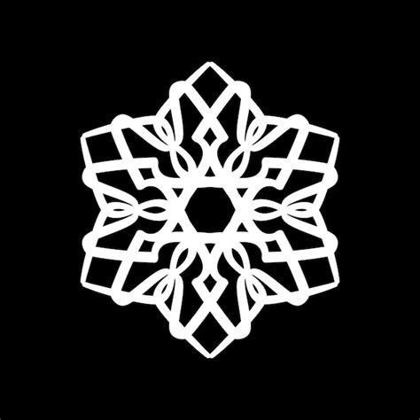 Premium Vector Snowflake Christmas Icon Logo