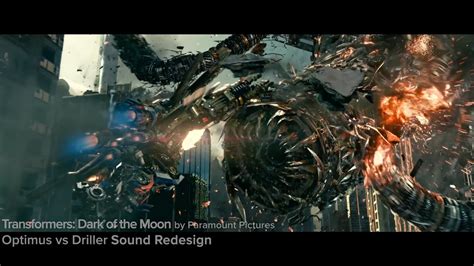 Sound Redesign Optimus Vs Driller Transformers Dark Of The Moon