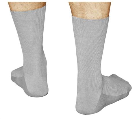 Mens Socks Without Elastic Top Cotton Vitsocks