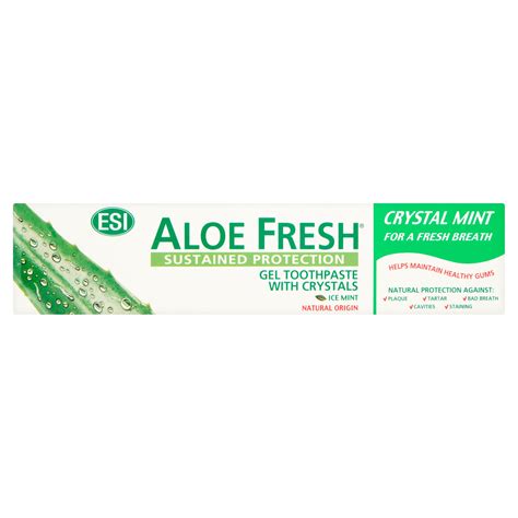 ESI Aloe Fresh Gel Toothpaste With Crystals Ice Mint 100ml Dental