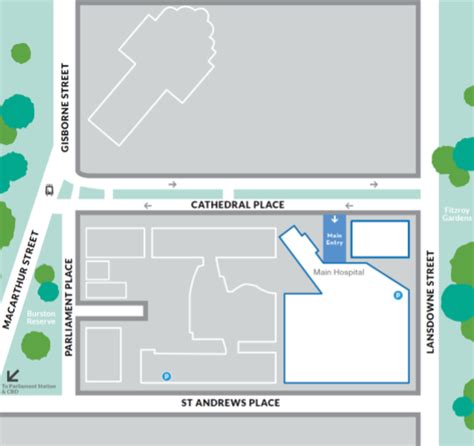 St. Vincent Hospital Campus Map