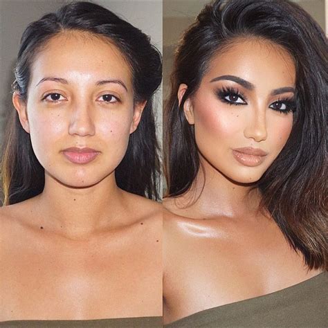 Chicas comparten sus fotografías antes y después del maquillaje