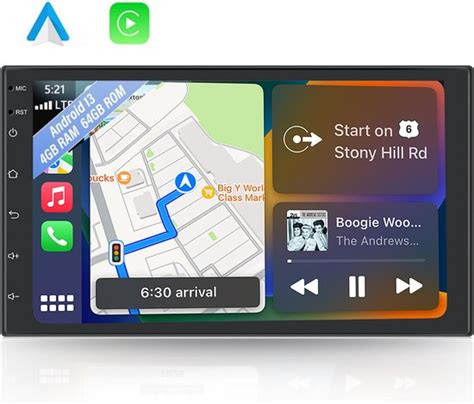 Boscer Autoradio 2Din Universeel Android 13 Apple Carplay