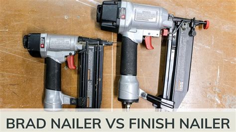 Brad Nailer Vs Finish Nailer What S The Difference Youtube