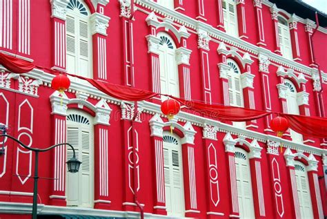 Singapore Colourful Chinatown Buildings Picture Image