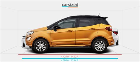 Dimensions Ford EcoSport 2017 Present Vs Toyota Yaris 2022 Present