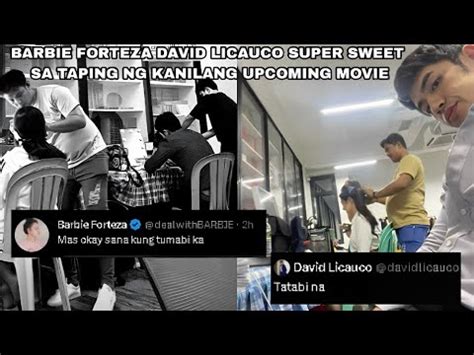 Barbie Forteza David Licauco Sobrang Sweet Sa Taping Ng Kanilang