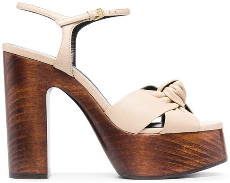 Saint Laurent Bianca 85 Knotted Sandals ShopStyle