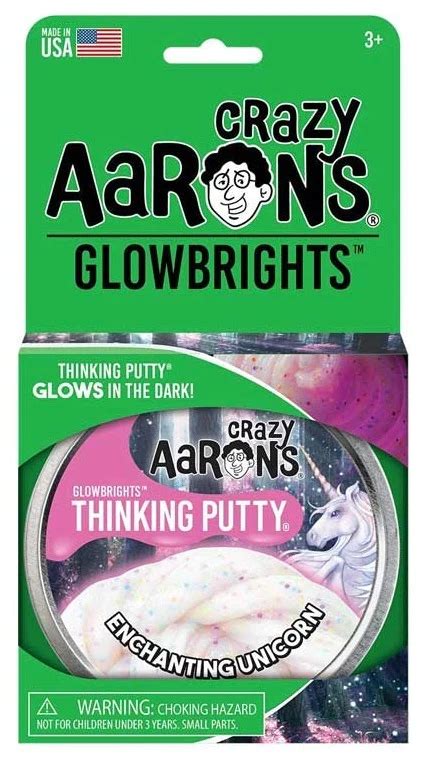 Crazy Aarons Thinking Putty 4 Tin Glowbrights Adventure Awaits