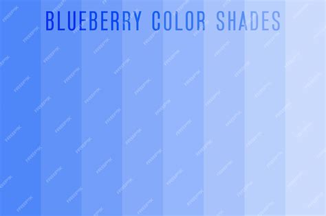 Premium Vector Blueberry Color Shades Palette