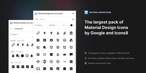 Figma - Material Design Icons | This plugins provides you instant easy access to the entire ...