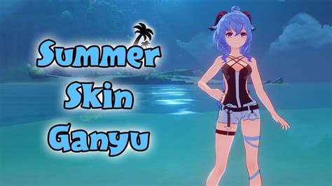 Ganyu Summer Skin Genshin Impact Mod Release Youtube