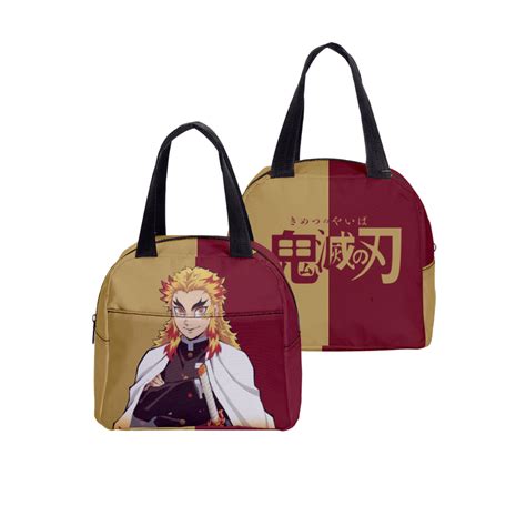 Anime Demon Slayer Insulated Lunch Bag Portable Muichiro Tokito Kimetsu