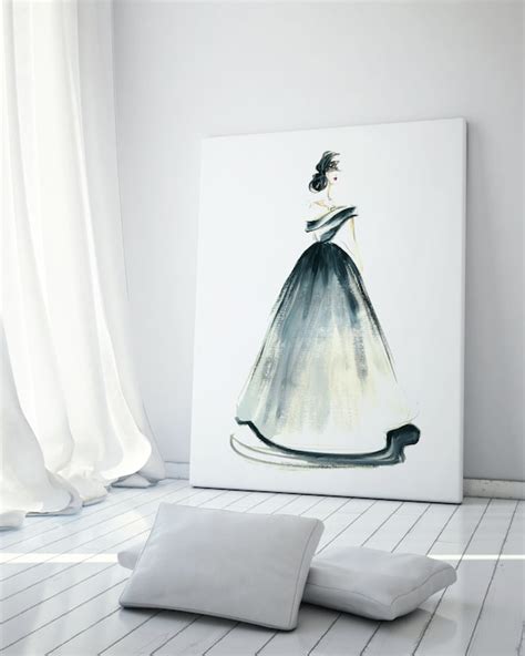 Fashion Illustration Fashion Wall Art By DorinusIllustrations