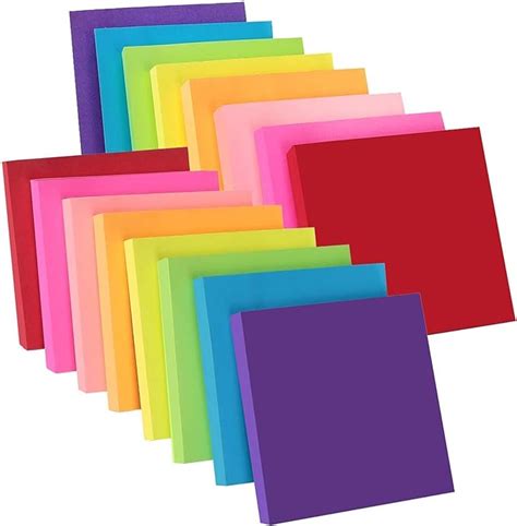 Zczn Posits De Colores Pack De Bloc De Notas X Mm Notas