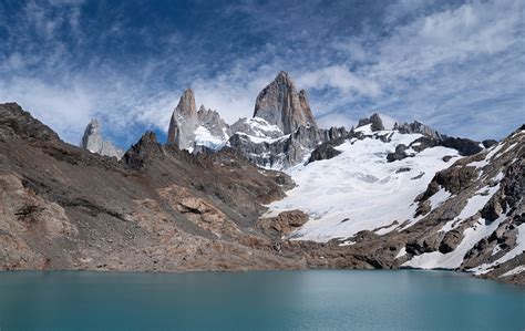 Tapeta Na Pulpit Argentyna Fitz Roy Góry Natura Jezioro