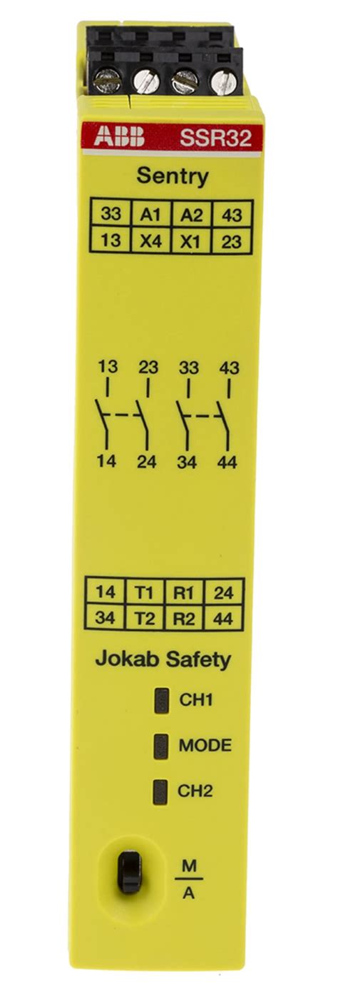 2TLA010052R0400 Sentry SSR32 24VDC ABB Jokab ABB Jokab Dual Channel