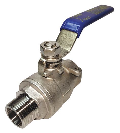 Grainger Approved Ball Valve 316 Stainless Steel Inline 2 Piece