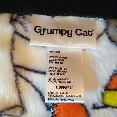 Grumpy Cat Intimates And Sleepwear Grumpy Cat Halloween Fleece Pajama