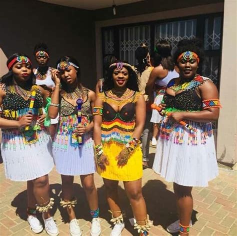 Clipkulture Zulu Maid And Her Squad In Umemulo Traditional Attire