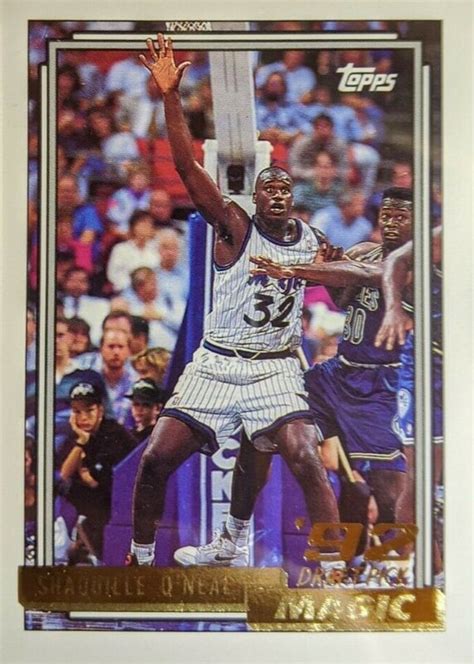 Shaquille O Neal 1992 Topps 362 Gold Price Guide Sports Card Investor