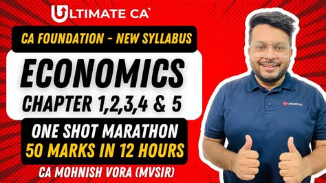 CA Foundation Economics One Shot Marathon Chapter 1 2 3 4 5 CA