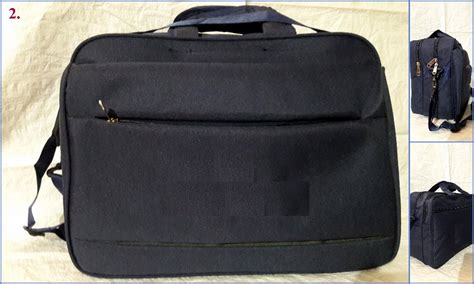 Black Matty Polyster Nylon Executive Office Laptop Bag Capacity 8 12