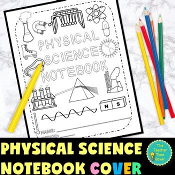 Physical Science Notebook Cover Printable Freebie By The Teacher Time Saver