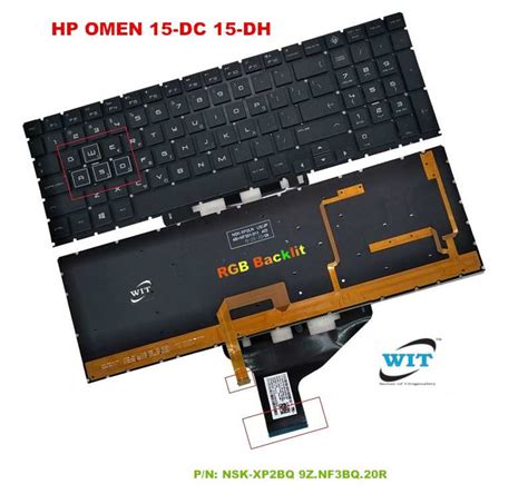 Teclado Iluminado Cor Grega Para Hp Omen 15 Dc 15 Dh 15 Dc000 15t