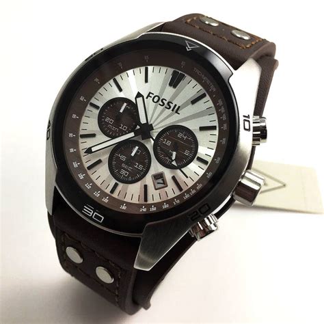 Men S Fossil Chronograph Cuff Watch Ch