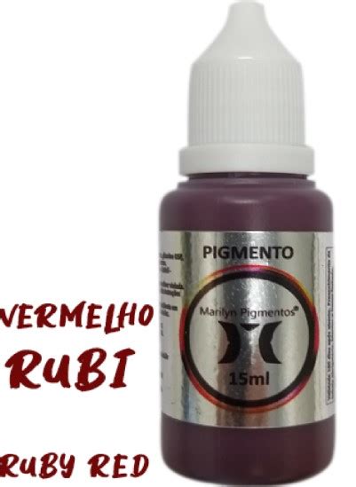 Pigmento Vermelho Rubi Ml Marilyn Pigmentos Misst Tica