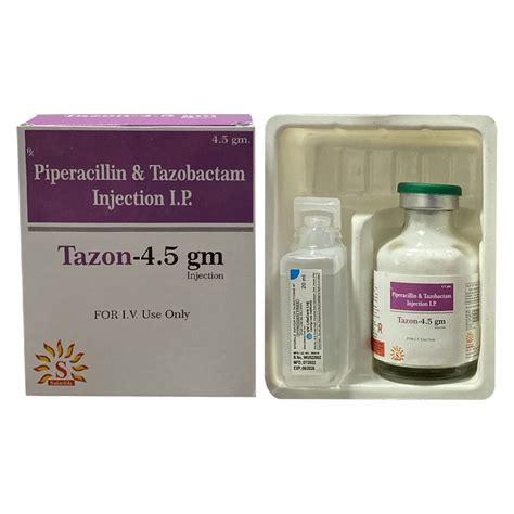 4 5 Gm Tazon Piperacillin Tazobactam Injection IP At Rs 493 Box Inj