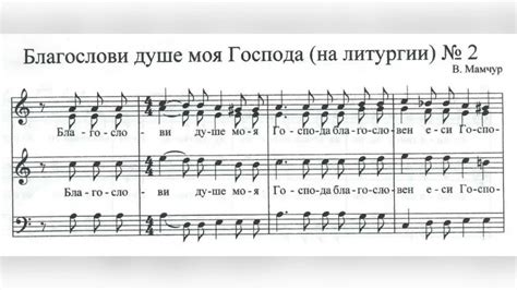 В. Мамчур Благослови душе моя, Господа №2 (102пс.) - YouTube