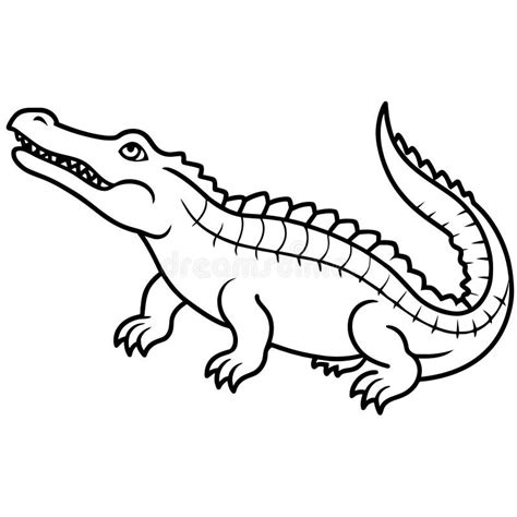 American Crocodile Lies Icon Vector Illustration Stock Vector