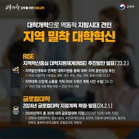 정부 출범 2주년 교육부 교육개혁 주요 성과 전체 카드한컷 멀티미디어 대한민국 정책브리핑